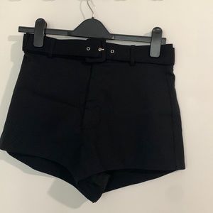 Belted shorts